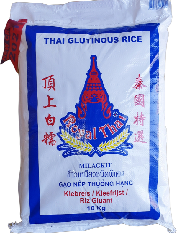 Thai Glutinous Rice-Sticky Rice 10Kg ข้าวเหนียว(Royal Thai Brand)