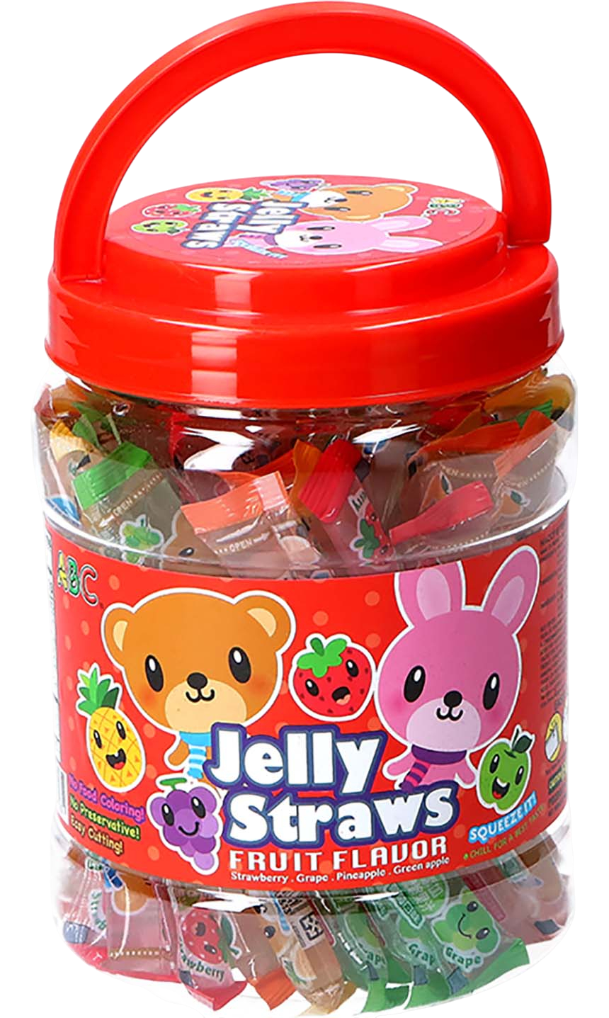 Bear and Bunny Fruit Jelly Straws Assorted