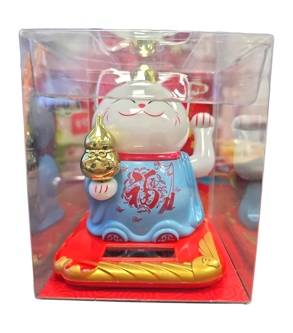 NF, Fortune Cat blue dress Solar  10.5cm