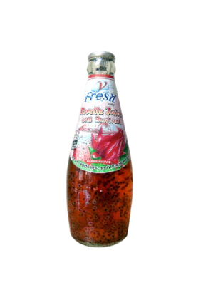 V-Fresh Roselle Drink with Basel Seed 290ml. (2)