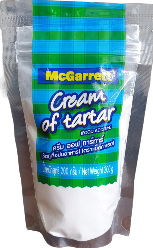Cream Of Tartar (Food Additive) 200g (McGarrett Brand)ครีมออฟทาทาร์