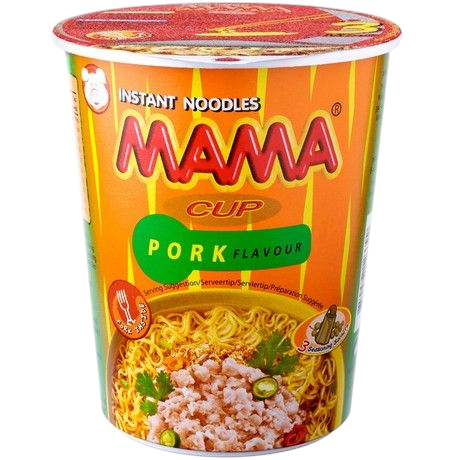 Instant Cup Noedels Varken 70g (Mama Brand)