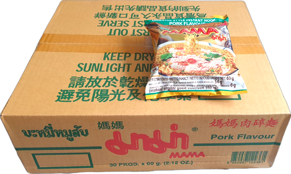 Oriental Style Instant Noodles Pork Flavour  30x60g (Mama Brand)