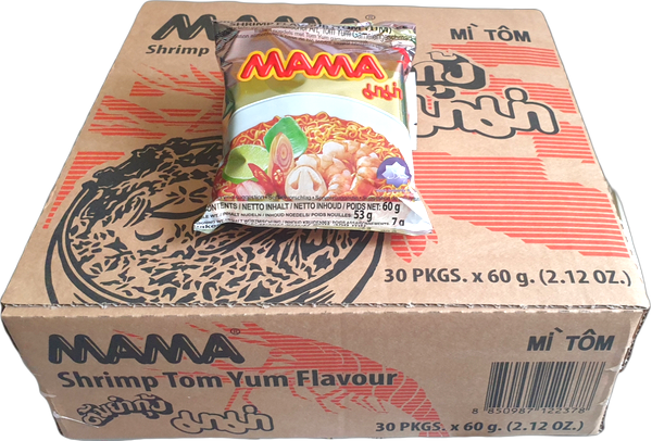 Instant Noodles Shrimp Flavour 30PKGSx60g (Tom Yum)
