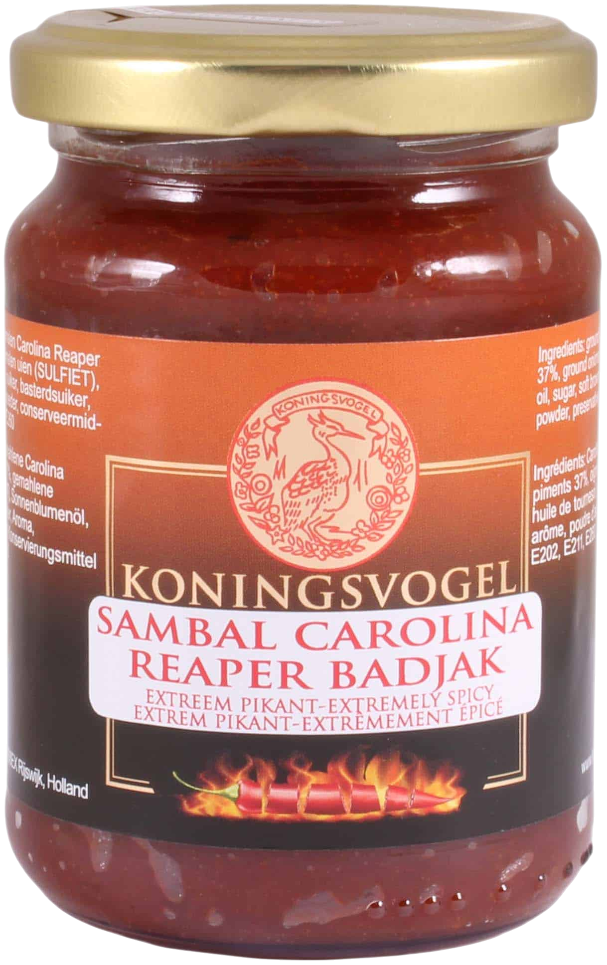 Sambal Carolina Reaper Badjak 200g (Koningsvogel BRAND)