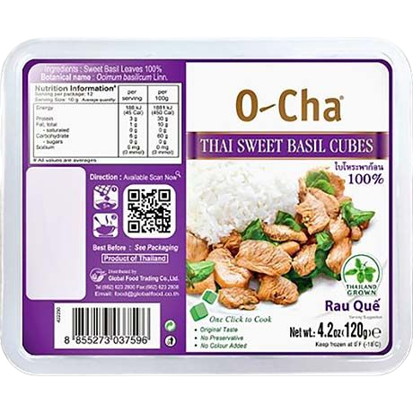 O-Cha Thai Sweet Basil Cubes 120g