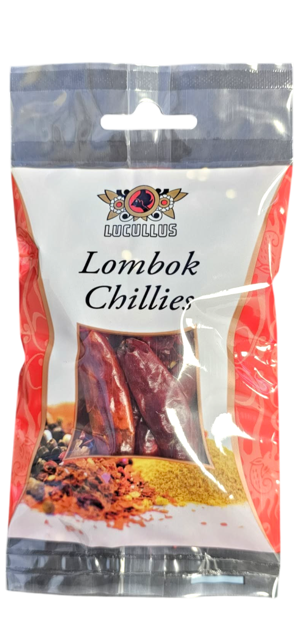 Dried Lombok Chilli 25g (Lucullus Brand)